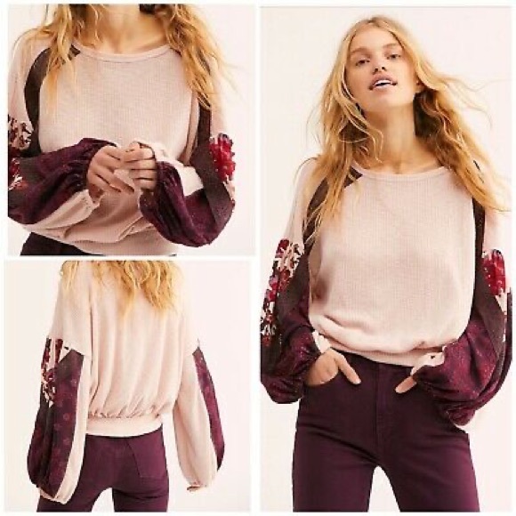 Free people clash lace thermal L - Picture 2 of 8